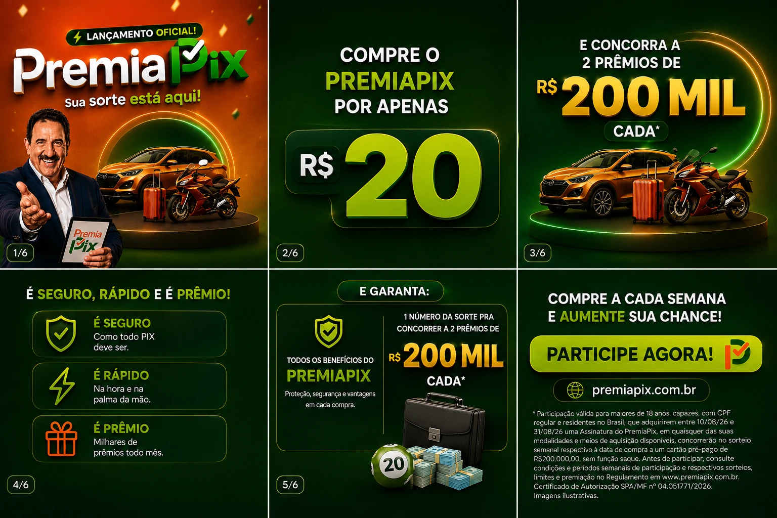 Peça de campanha Premia Pix 1